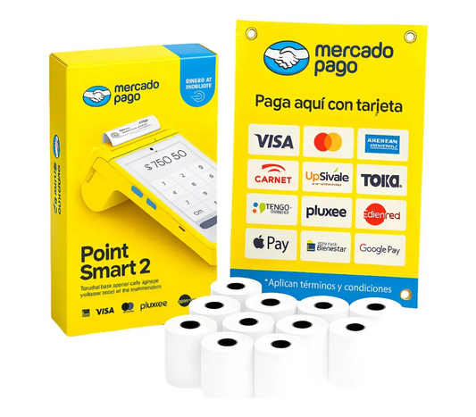 Terminal Smart Con Wifi + 100 Rollos Térmicos 57x40 | Kit Tpv Con Impresora Y Sim Incluida